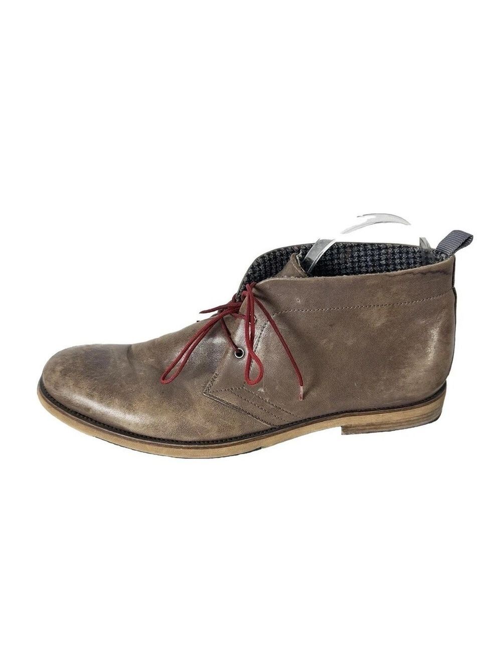 English Laundry Sheffield Chukka Boots Brown Size 9 Leather Mens Distressed